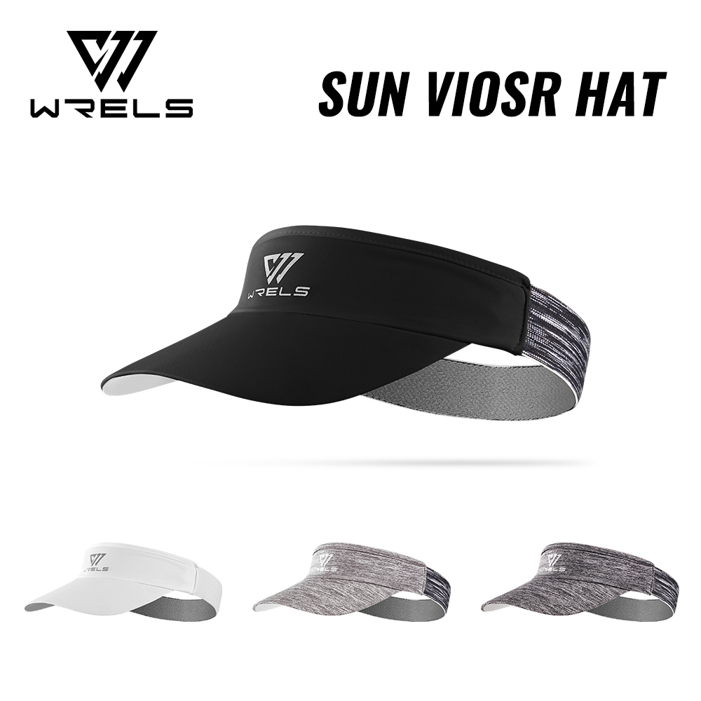 Running Cap Mesh - Topi Visor Olahraga WRELS, Menyerap Keringat,