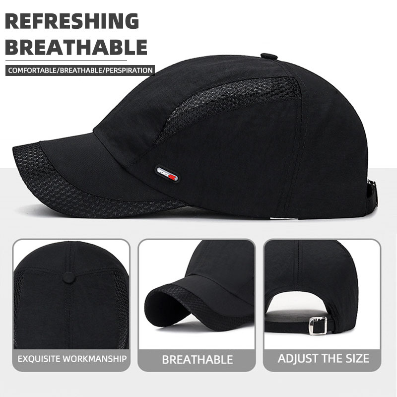 Running Cap Mesh - 1 Buah Topi Pelindung Matahari Topi