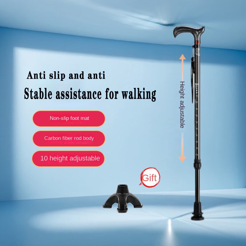 Trekking Pole Carbon - Tongkat Teleskopik Serat Karbon Ultra Ringan,