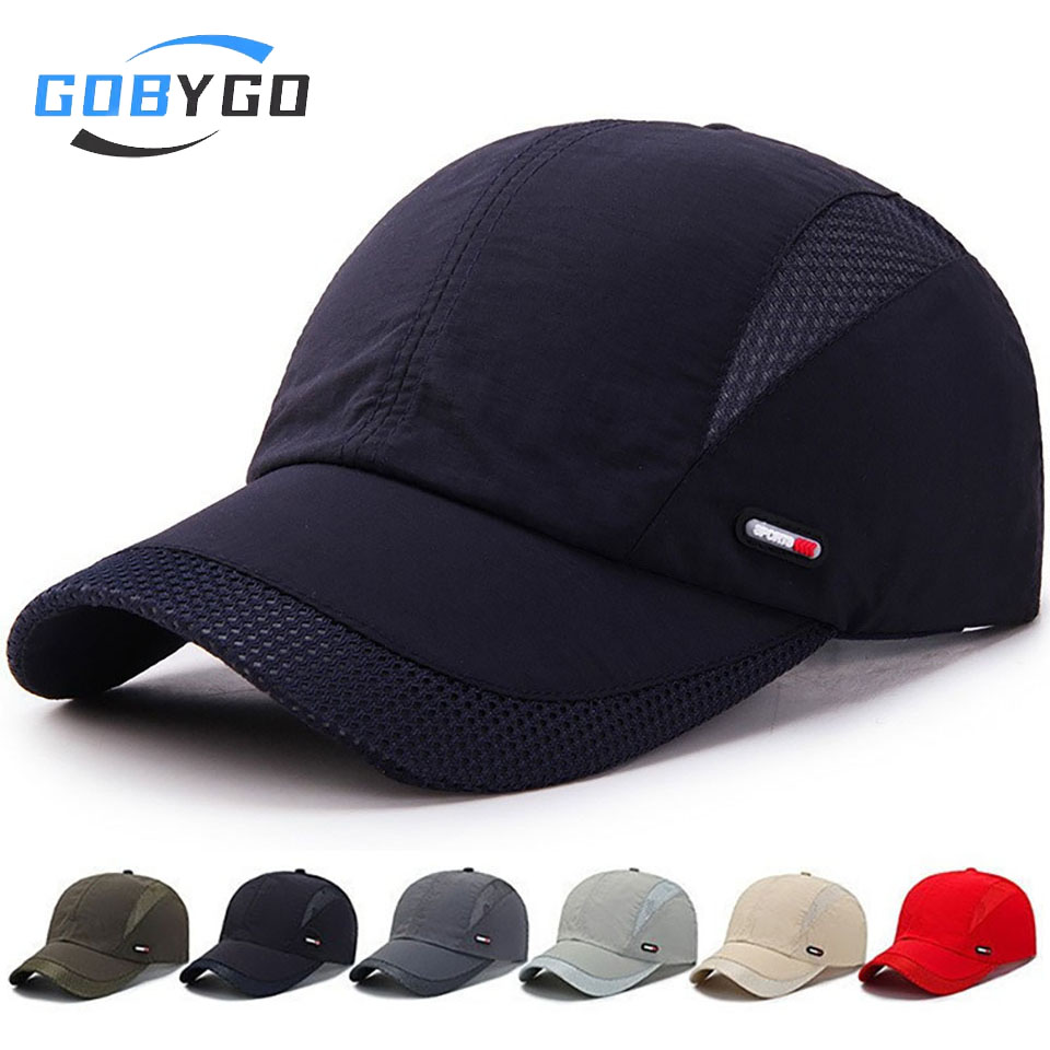Running Cap Mesh - GOBYGO Topi Bisbol Santai Olahraga, Topi
