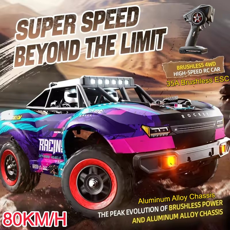Running Gear Truck - Mobil Balap RC Brushless 80KM/H 1:18