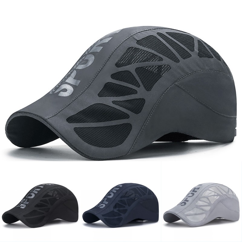 Running Cap Mesh - Topi Lari Cepat Kering Bahan Mesh
