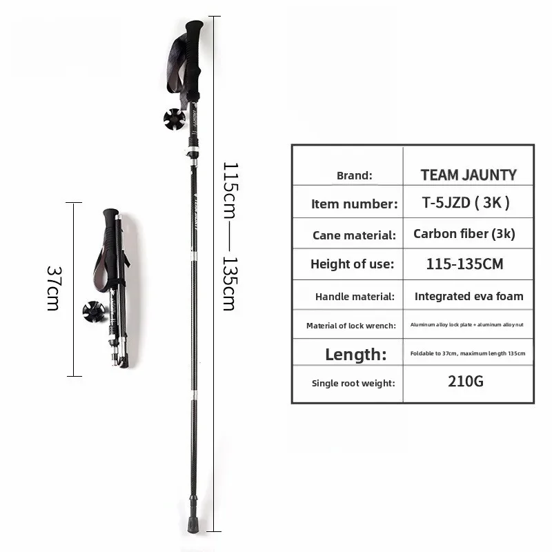 Tongkat Trekking Lipat Lima Ba - Trekking Pole Carbon ulasan dan harga