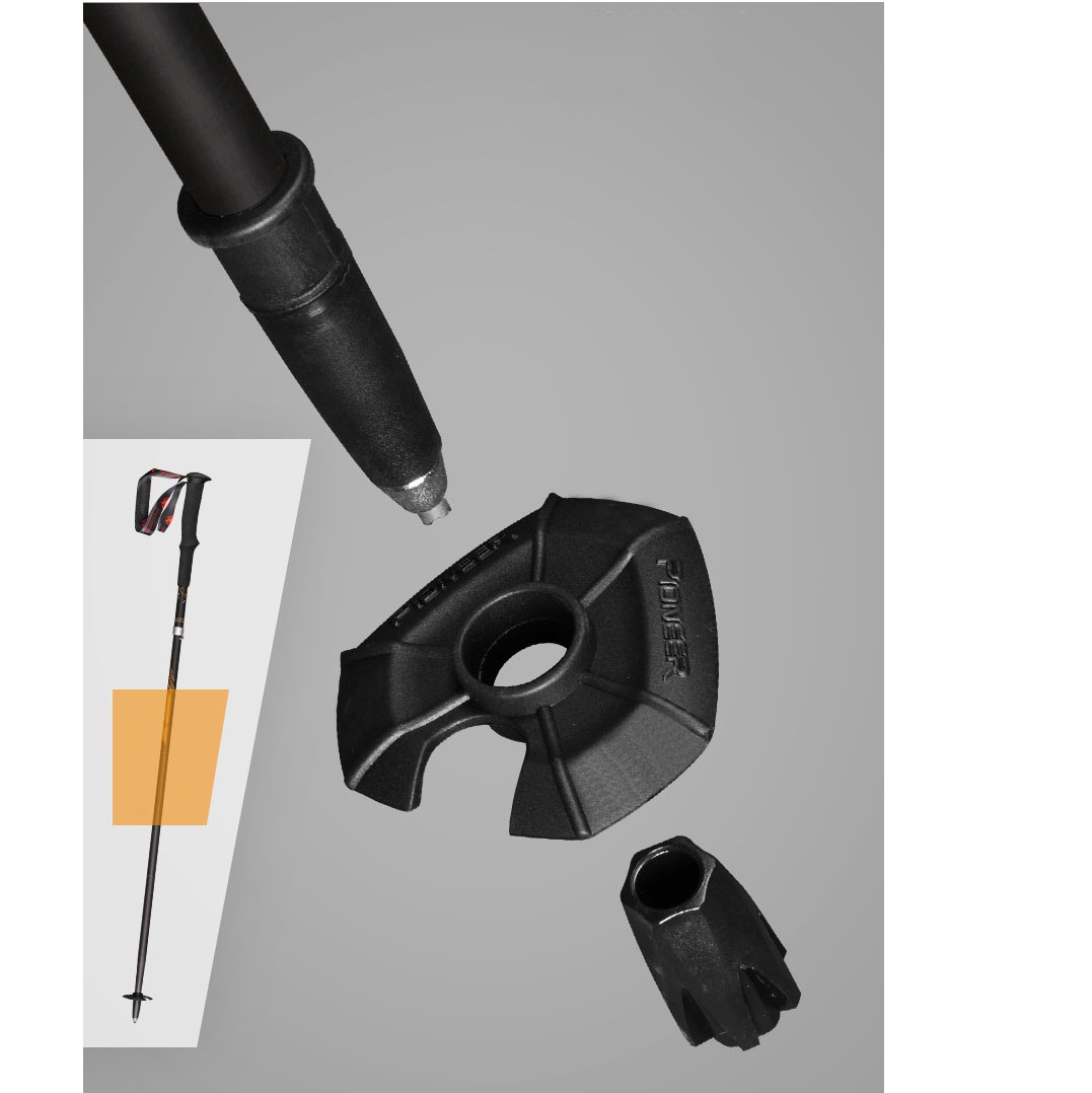 Tongkat Lipat Serat Karbon 99% - Trekking Pole Carbon ulasan dan harga