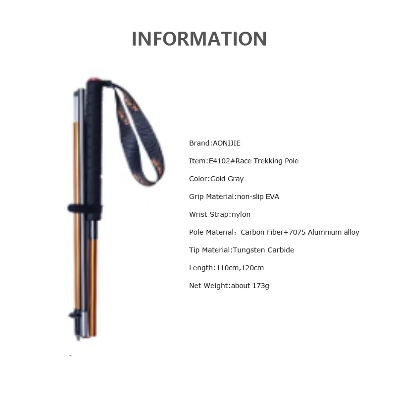 Tongkat Trekking Lipat AONIJIE - Trekking Pole Carbon ulasan dan harga