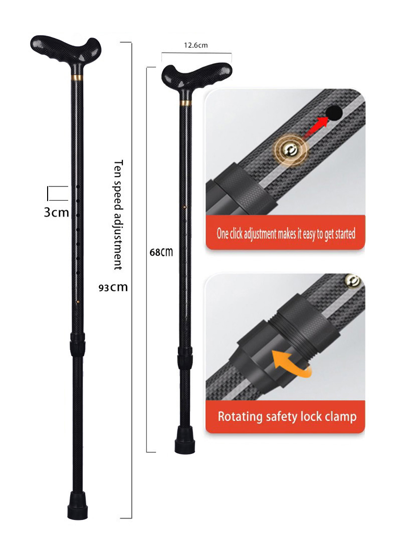 Tongkat Jalan Karbon Retraktil - Trekking Pole Carbon ulasan dan harga
