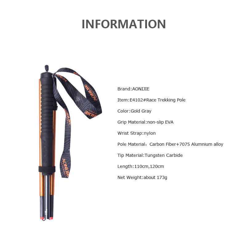 AONIJIE z-pole lipat ultra rin - Trekking Pole Carbon ulasan dan harga