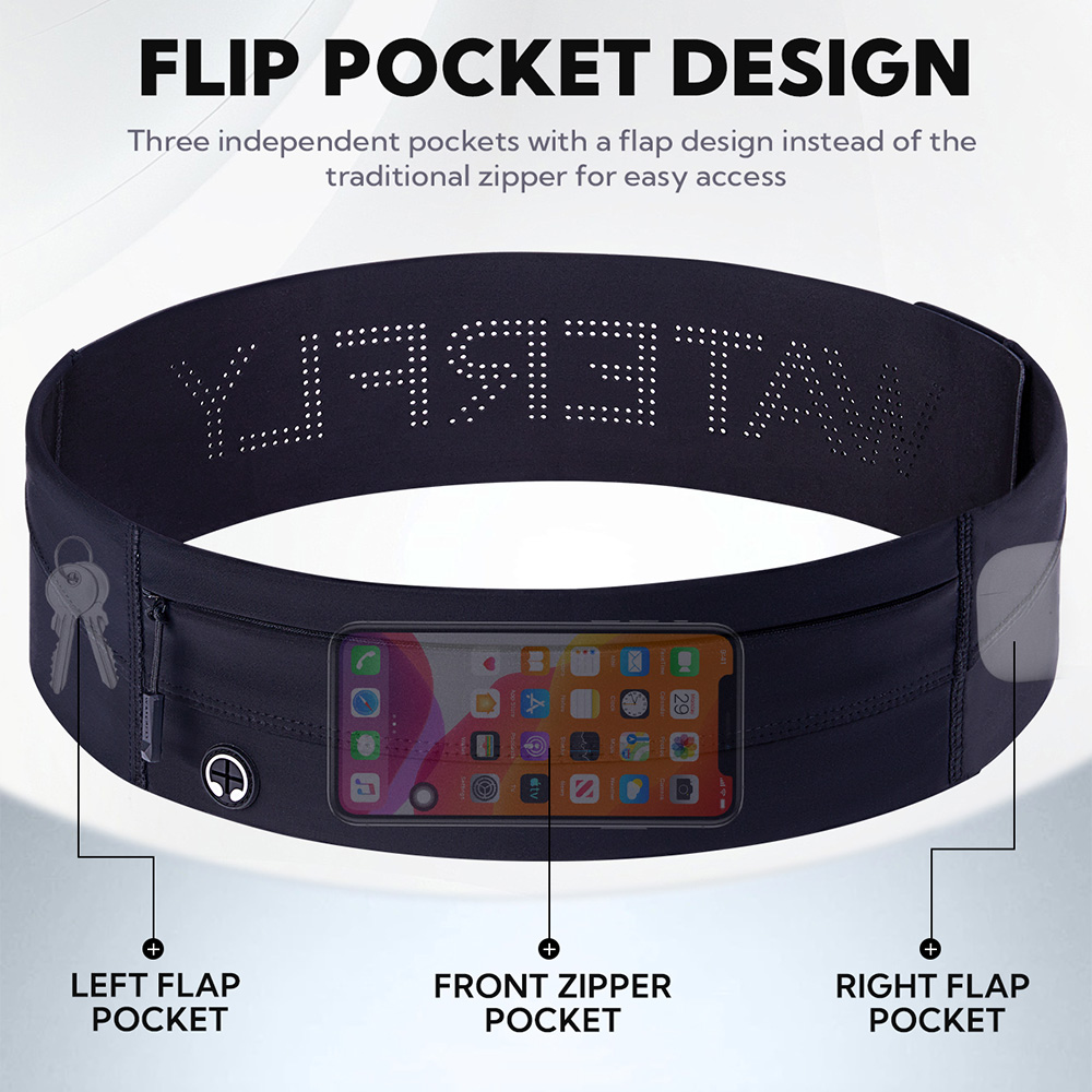 WATERFLY tas pinggang olahraga - Running Belt Waist ulasan dan harga