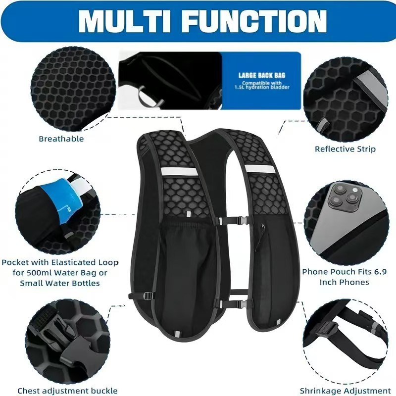 Rompi Ransel Hidrasi untuk Lar - Running Gear Bag For Men ulasan dan harga
